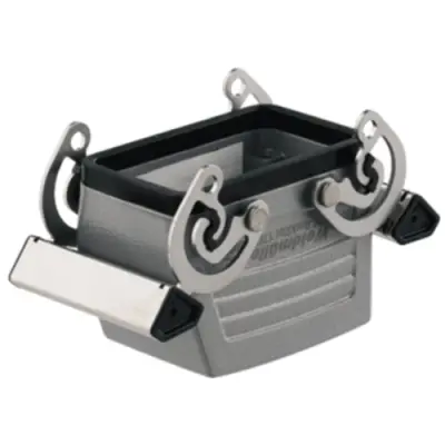 Grommet housing, size B10, die-cast aluminum, M20, straight, cross bow locking, IP65, 1787720000 - 1