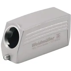 Grommet housing, size B24, die-cast aluminum, M32, angled, longitudinal bow locking, IP65, 1787790000