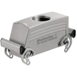 Grommet housing, size B24, die-cast aluminum, M32, straight, cross bow locking, IP65, 1787830000