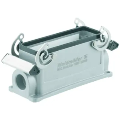 Surface mount housing, size B24, die-cast aluminum, 2 x M25, angled, cross bow locking, IP65, 1787870000 - 1