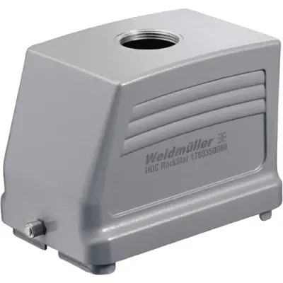 Grommet housing, size B48, die-cast aluminum, M40, straight, longitudinal bow locking, IP65, 1788340000 - 1