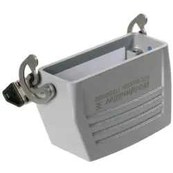 Grommet housing, size A16, die-cast aluminum, M25, straight, longitudinal bow locking, IP65, 1788800000