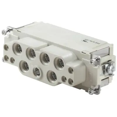 Socket contact insert, 8, 12 pole, equipped, axial screw connection, with PE contact, 1790020000 - 1
