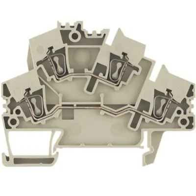 Multi level terminal block, spring balancer connection, 0.5-2.5 mm², 24 A, 8 kV, dark beige, 1790990000 - 1