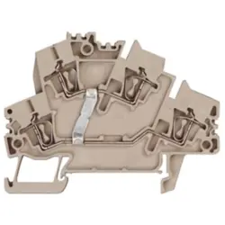 Multi level terminal block, spring balancer connection, 0.5-2.5 mm², 24 A, 8 kV, dark beige, 1791030000