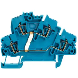 Multi level terminal block, spring balancer connection, 0.5-2.5 mm², 24 A, 8 kV, blue, 1791040000
