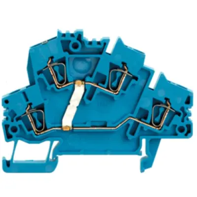 Multi level terminal block, spring balancer connection, 0.5-2.5 mm², 24 A, 8 kV, blue, 1791040000 - 1