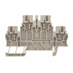 Multi level terminal block, spring balancer connection, 0.5-1.5 mm², 17.5 A, 6 kV, dark beige, 1791100000
