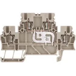 Multi level terminal block, spring balancer connection, 0.5-1.5 mm², 17.5 A, 6 kV, dark beige, 1791130000