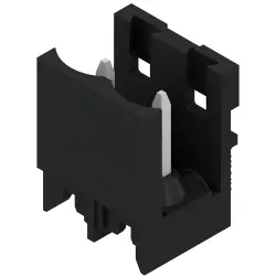 Pin header, 2 pole, pitch 5 mm, straight, black, 1797800000