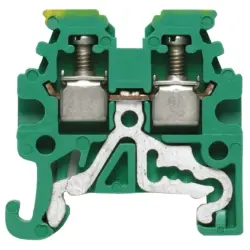 Protective conductor terminal, screw connection, 0.5-1.5 mm², 2 pole, 152 A, 4 kV, yellow/green, 1798460000