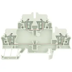 Multi level terminal block, spring balancer connection, 0.5-2.5 mm², 20 A, 6 kV, brown, 1799790000