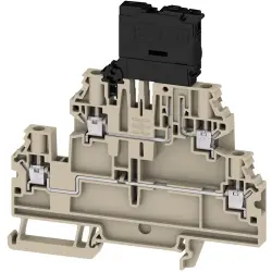 Fuse terminal block, 4 pole, 0.25-6.0 mm², 250 V, 6.3 A, 2893970000