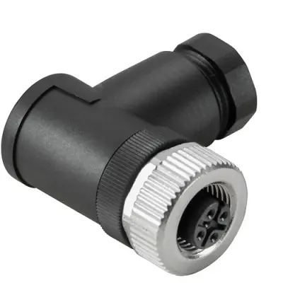 Jack, M12, 5 pole, screw connection, angled, 1807330000 - 1