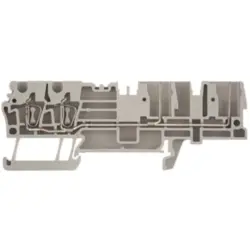 Through terminal block, spring balancer connection, 0.5-4.0 mm², 4 pole, 24 A, 6 kV, dark beige, 1815110000