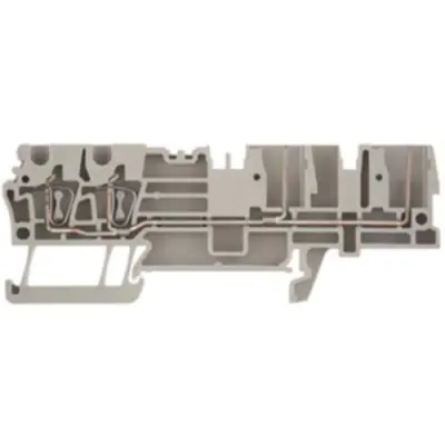 Through terminal block, spring balancer connection, 0.5-4.0 mm², 4 pole, 24 A, 6 kV, dark beige, 1815110000 - 1