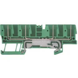 Protective conductor terminal, spring balancer connection, 0.5-4.0 mm², 4 pole, 32 A, 6 kV, yellow/green, 1815140000
