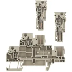 Multi level terminal block, spring balancer connection, 0.5-4.0 mm², 24 A, 6 kV, dark beige, 1815150000