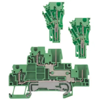 Multi level terminal block, spring balancer connection, 0.5-4.0 mm², 24 A, 6 kV, blue, 1815170000 - 1