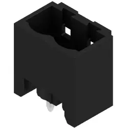 Pin header, 2 pole, pitch 5.08 mm, straight, black, 1820170000