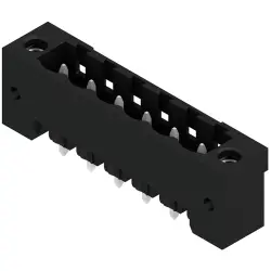 Pin header, 6 pole, pitch 5.08 mm, straight, black, 1820610000