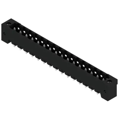 Pin header, 16 pole, pitch 5.08 mm, straight, black, 1820640000 - 1