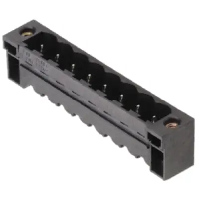 Pin header, 5 pole, pitch 5.08 mm, straight, black, 1820770000 - 1