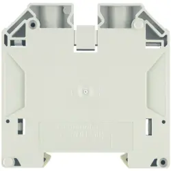 Through terminal block, screw connection, 10-50 mm², 2 pole, 150 A, 8 kV, dark beige, 1820840000