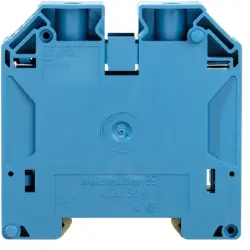 Through terminal block, screw connection, 10-50 mm², 2 pole, 150 A, 8 kV, blue, 1820850000