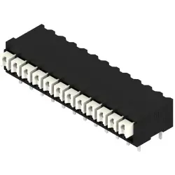 PCB terminal, 12 pole, pitch 3.5 mm, AWG 28-14, 12 A, spring-clamp connection, black, 1824520000