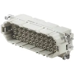 Pin contact insert, 8, 46 pole, unequipped, crimp connection, with PE contact, 1826770000