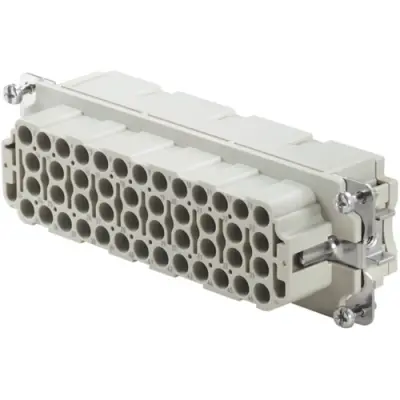 Socket contact insert, 8, 46 pole, unequipped, crimp connection, with PE contact, 1826780000 - 1