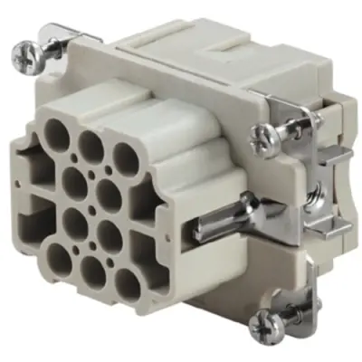 Socket contact insert, 3, 10 pole, unequipped, crimp connection, with PE contact, 1826840000 - 1