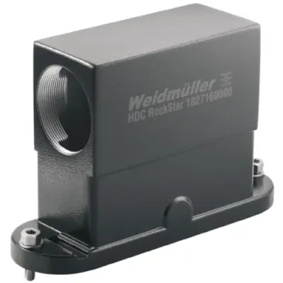 Grommet housing, size B24, die-cast aluminum, M50, angled, screw locking, IP66/IP68, 1827160000 - 1