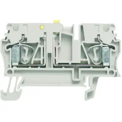 Disconnect/test-disconnect terminal block, spring balancer connection, 0.5-4.0 mm², 20 A, 6 kV, dark beige, 1831280000