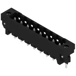 Pin header, 8 pole, pitch 5.08 mm, straight, black, 1838500000