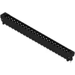 Pin header, 22 pole, pitch 5.08 mm, straight, black, 1838640000
