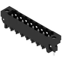 Pin header, 8 pole, pitch 5 mm, straight, black, 1841450000