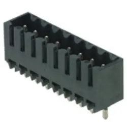 Pin header, 8 pole, pitch 3.5 mm, straight, black, 1842380000