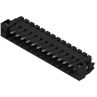 Pin header, 13 pole, pitch 3.5 mm, straight, black, 1842650000 - 1