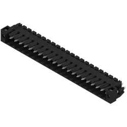 Pin header, 21 pole, pitch 3.5 mm, straight, black, 1842730000