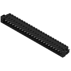 Pin header, 24 pole, pitch 3.5 mm, straight, black, 1842760000