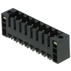 Pin header, 8 pole, pitch 3.5 mm, straight, black, 1842830000