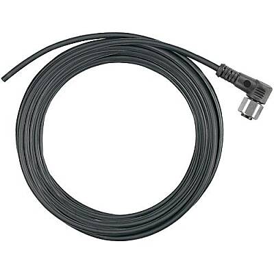 Sensor actuator cable, M12-cable socket, angled to open end, 4 pole, 5 m, PUR, black, 4 A, 9457960500 - 1