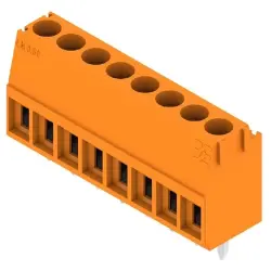 PCB terminal, 8 pole, pitch 3.5 mm, AWG 28-14, 10 A, screw connection, orange, 1845070000