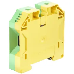 Protective conductor terminal, screw connection, 10-50 mm², 2 pole, 6000 A, 8 kV, yellow/green, 1846040000