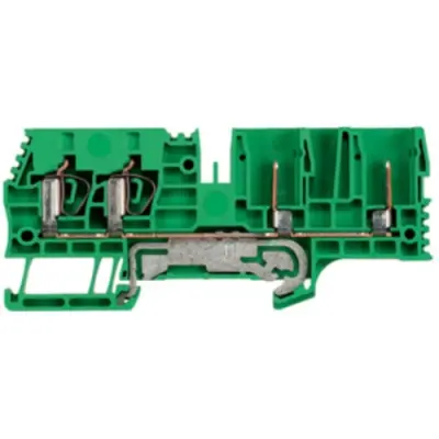 Protective conductor terminal, plug-in connection, 0.5-6.0 mm², 4 pole, 8 kV, yellow/green, 1848330000 - 1