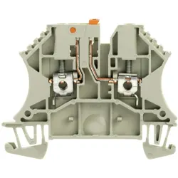 Disconnect/test-disconnect terminal block, screw connection, 0.5-4.0 mm², 24 A, 6 kV, dark beige, 1855610000