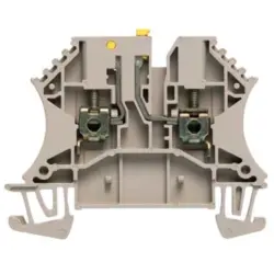 Disconnect/test-disconnect terminal block, screw connection, 0.5-4.0 mm², 24 A, 6 kV, dark beige, 1855620000