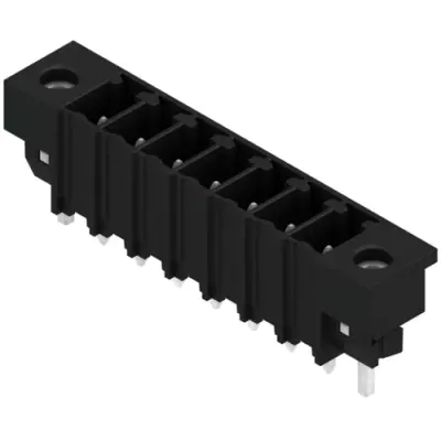 Pin header, 7 pole, pitch 3.81 mm, straight, black, 1863310000 - 1